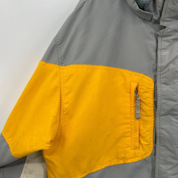 BURTON *FLAWED* Men's Vintage Toast Gray Yellow Snowboard Jacket Size Large - Picture 6 of 15